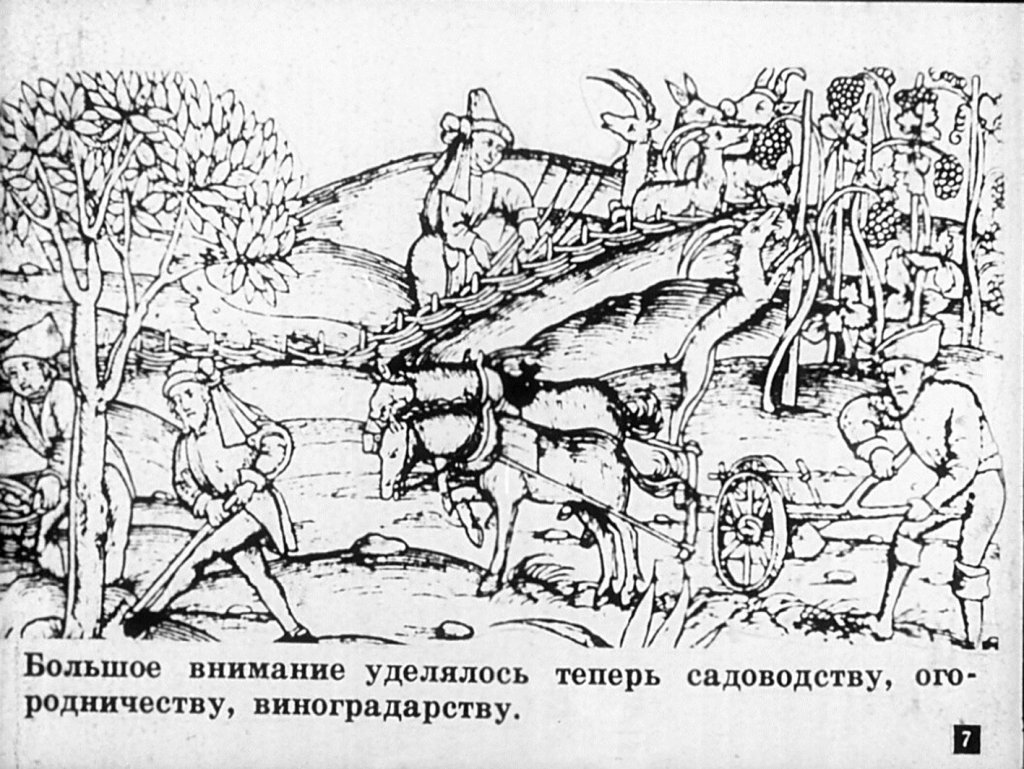 Кадр 7 диафильма «Развитие ремесла в торговли. Рост городов в Западной Европе»
