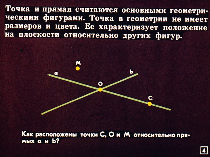 Кадр 4 диафильма «Простейшие фигуры»