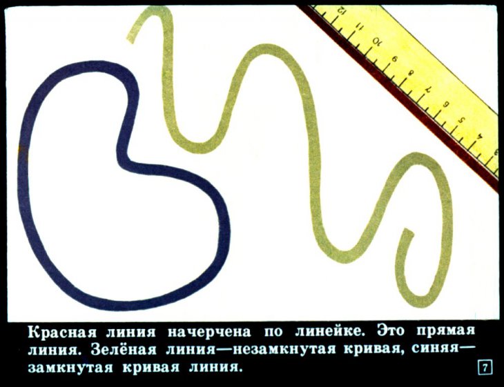 Кадр 7 диафильма «Геометрия в I классе»