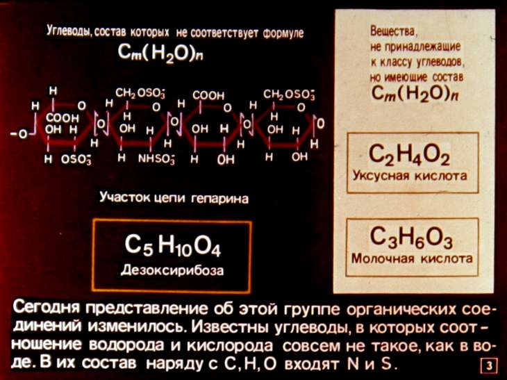 Кадр 3 диафильма «Углеводы»