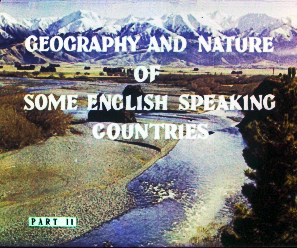 Кадр 1 диафильма «Geography and nature of some english speaking countries. Part 2»