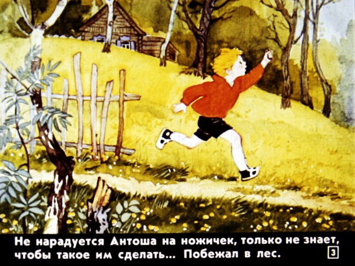 Кадр 3 диафильма «Дичок»