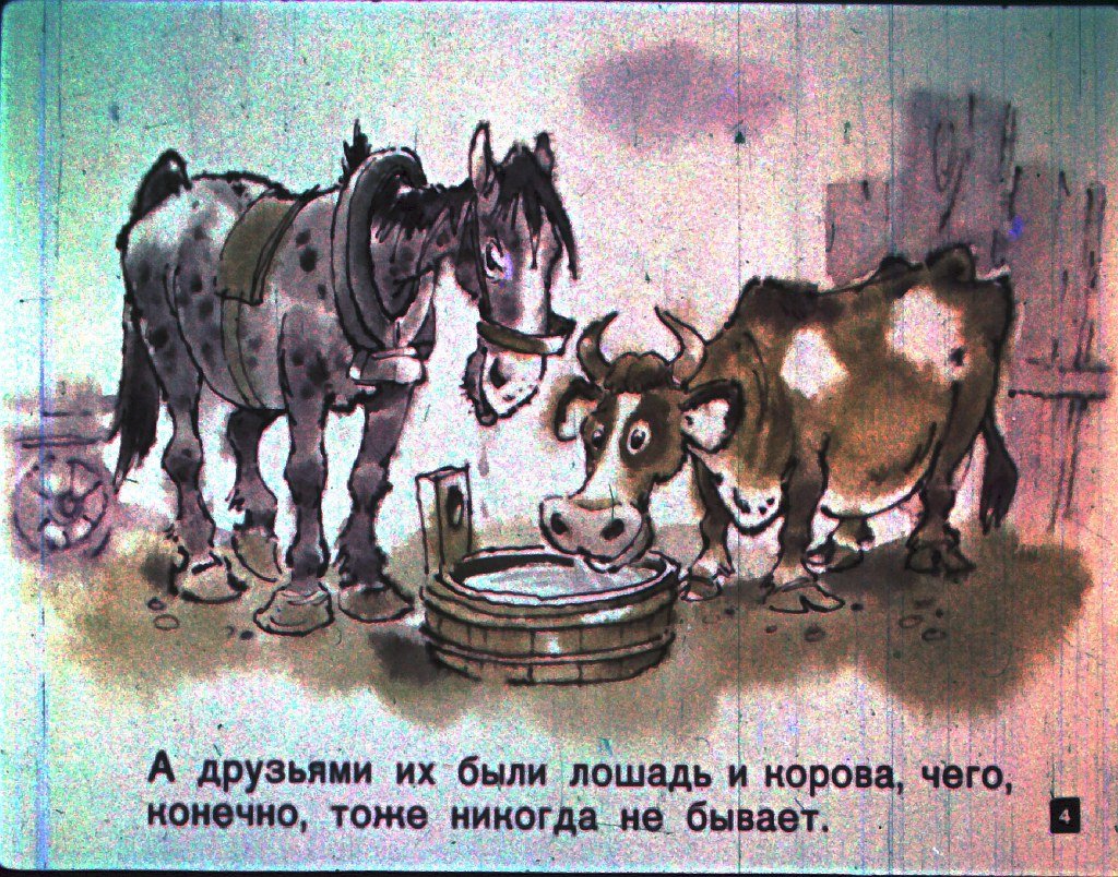 Кадр 4 диафильма «Все остались довольны»