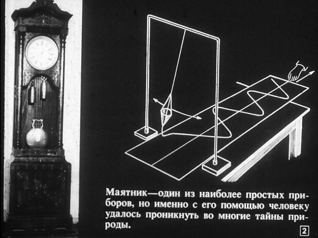 Кадр 2 диафильма «Старый добрый маятник»