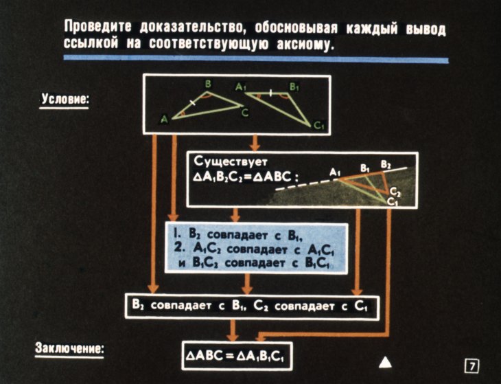 Кадр 7 диафильма «Свойства треугольников»