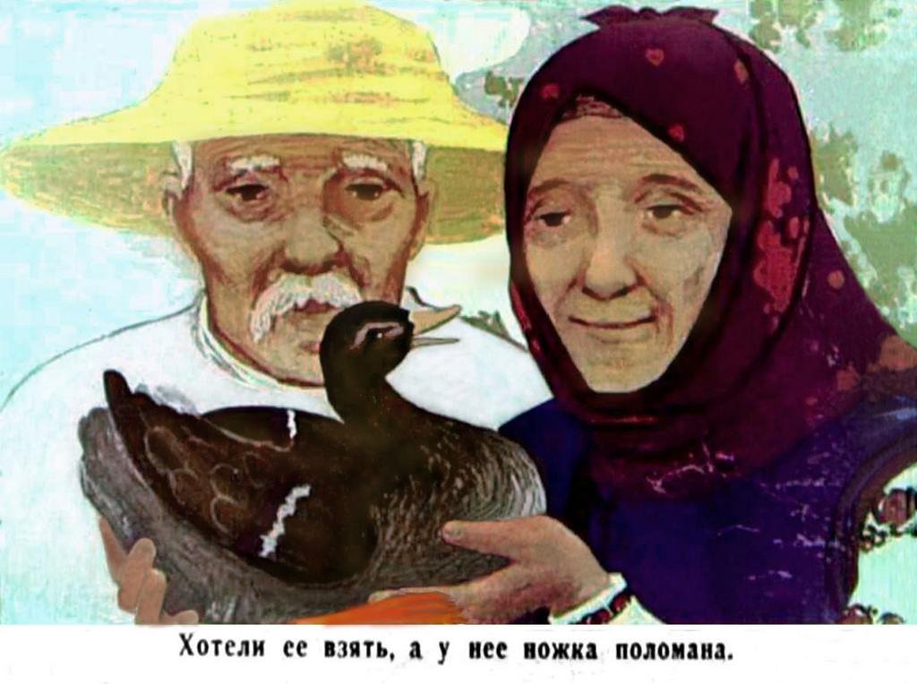 Кадр 5 диафильма «Хромая уточка»