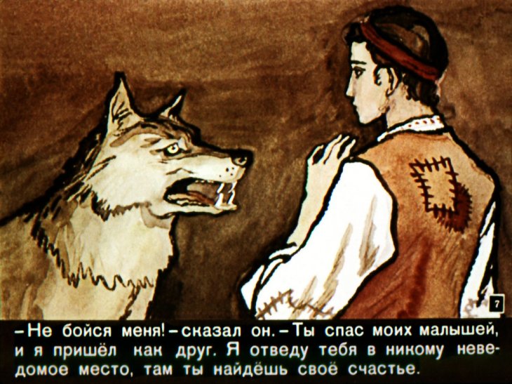 Кадр 7 диафильма «Вышивальщица птиц»