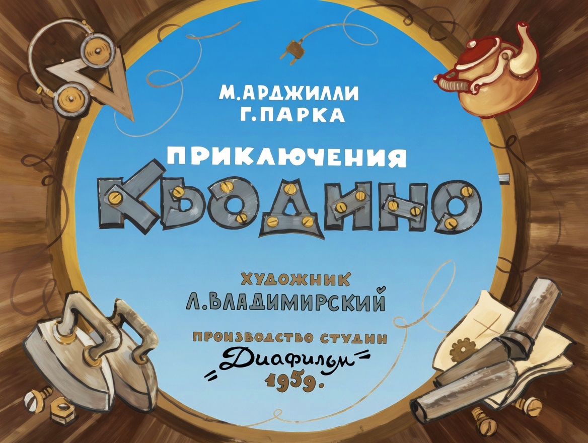 Кадр 1 диафильма «Приключения Кьодино»