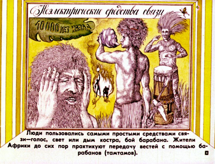 Кадр 4 диафильма «Телеграф, телефон»