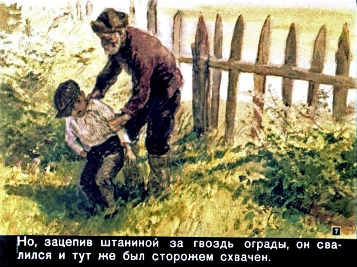 Кадр 7 диафильма «Горячий камень»