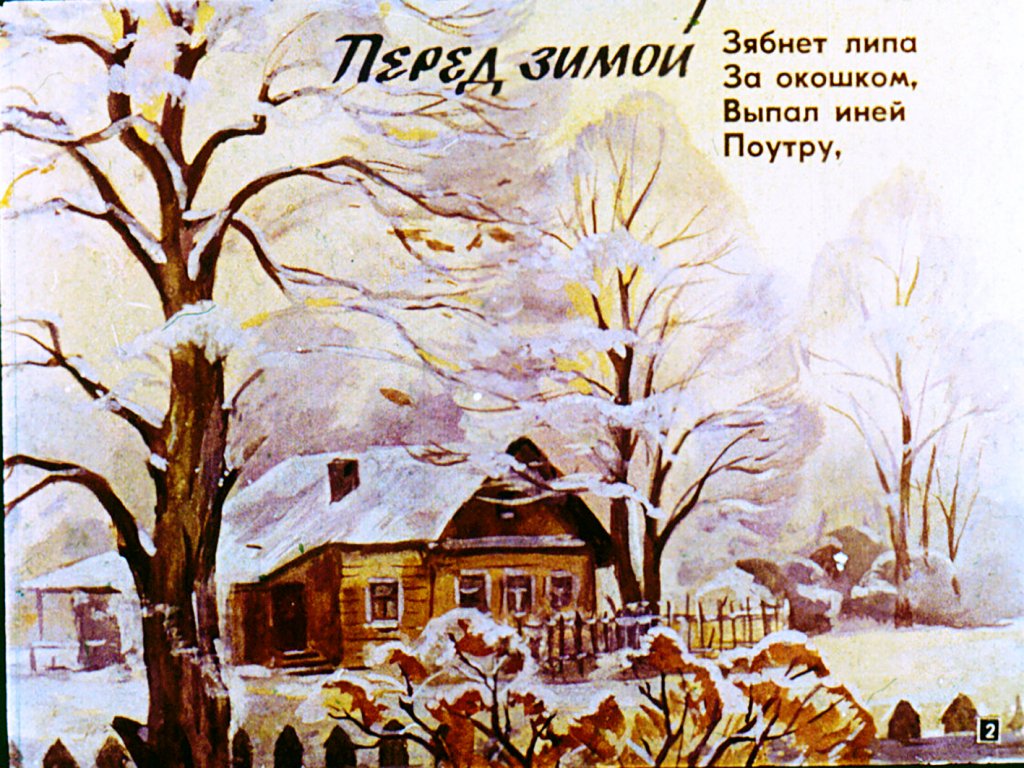 Кадр 2 диафильма «Куда зима ушла»