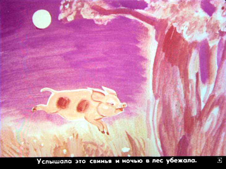 Кадр 6 диафильма «Зимовье зверей»
