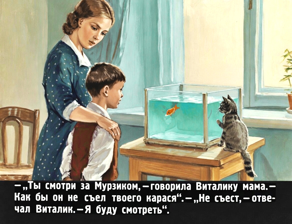Кадр 4 диафильма «Карасик»