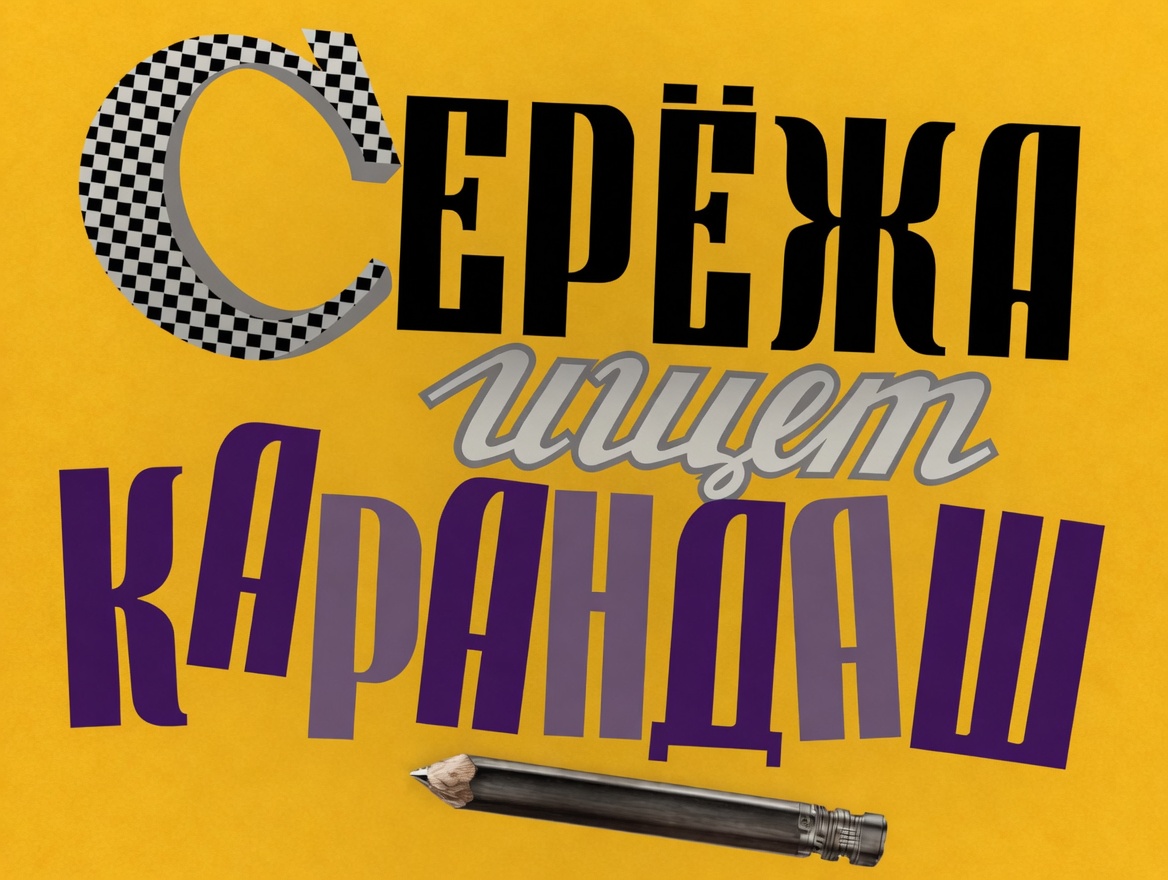 Кадр 1 диафильма «Сережа ищет карандаш»