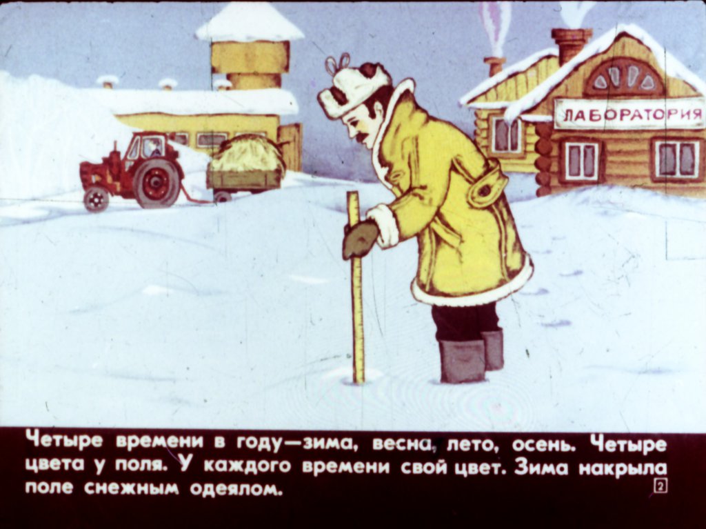 Кадр 1 диафильма «Дождик из семян»