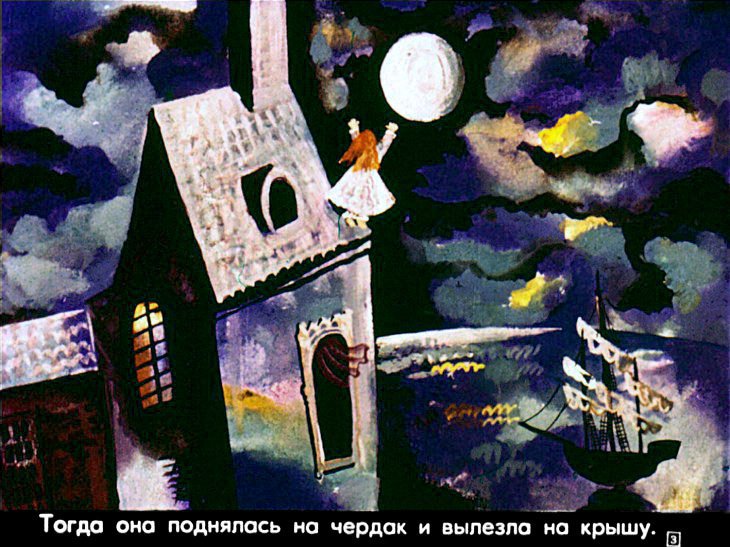 Кадр 3 диафильма «Хочу Луну!»