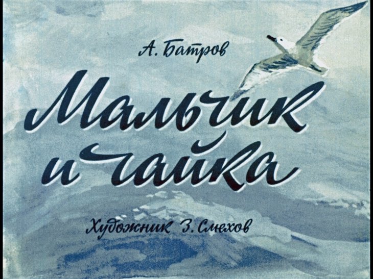 Кадр 1 диафильма «Мальчик и чайка»