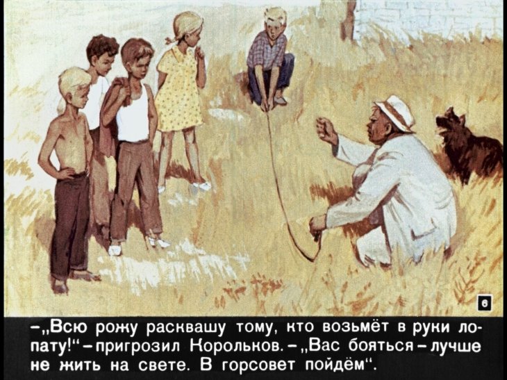 Кадр 6 диафильма «Мальчик и чайка»