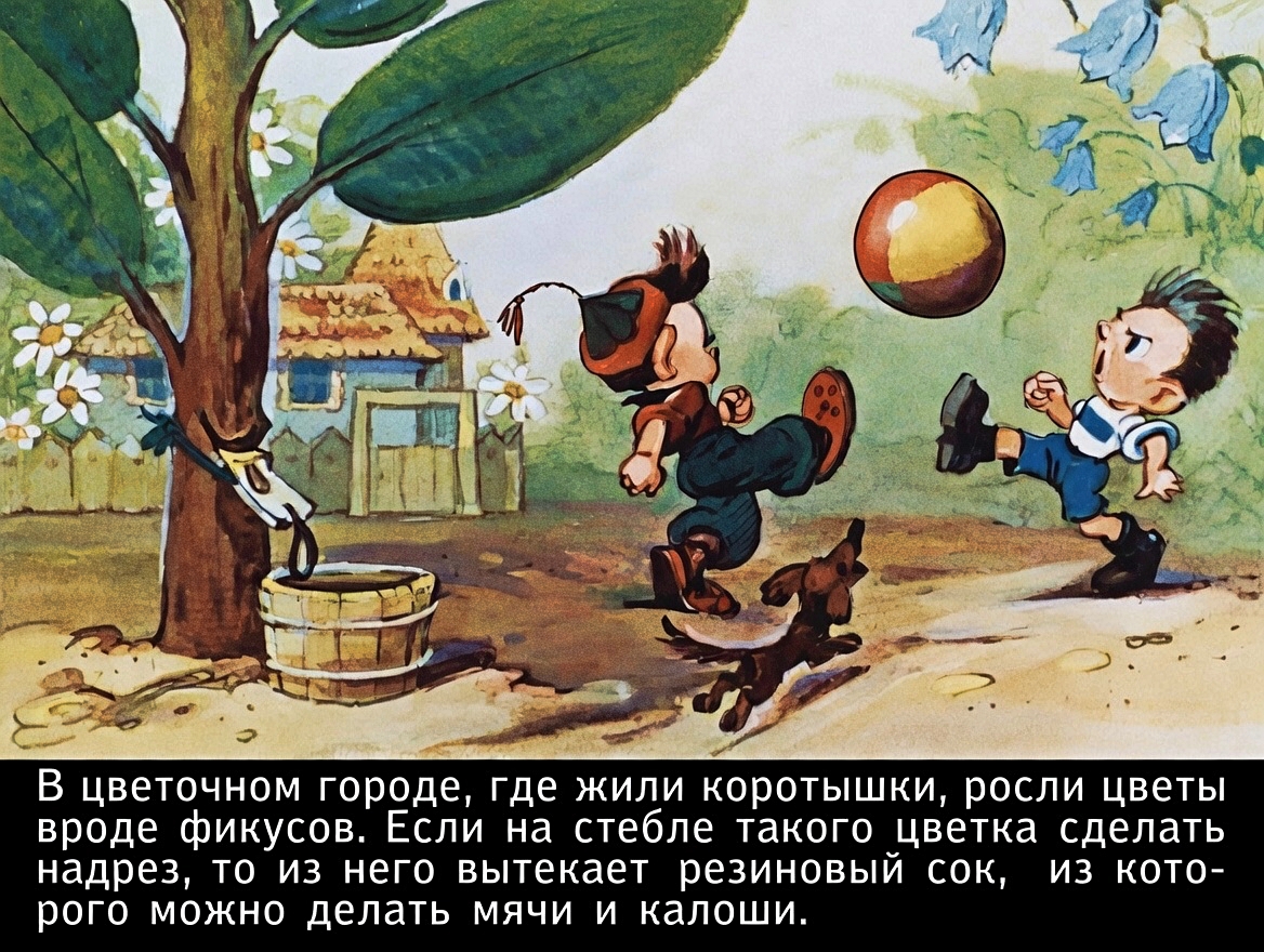 Кадр 3 диафильма «Воздушное путешествие Незнайки и его товарищей»