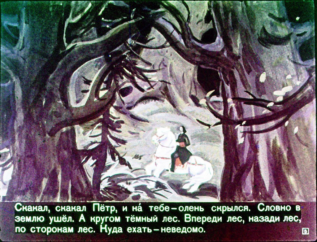 Кадр 5 диафильма «Сказка о бывалом солдате, царе и двенадцати разбойниках»