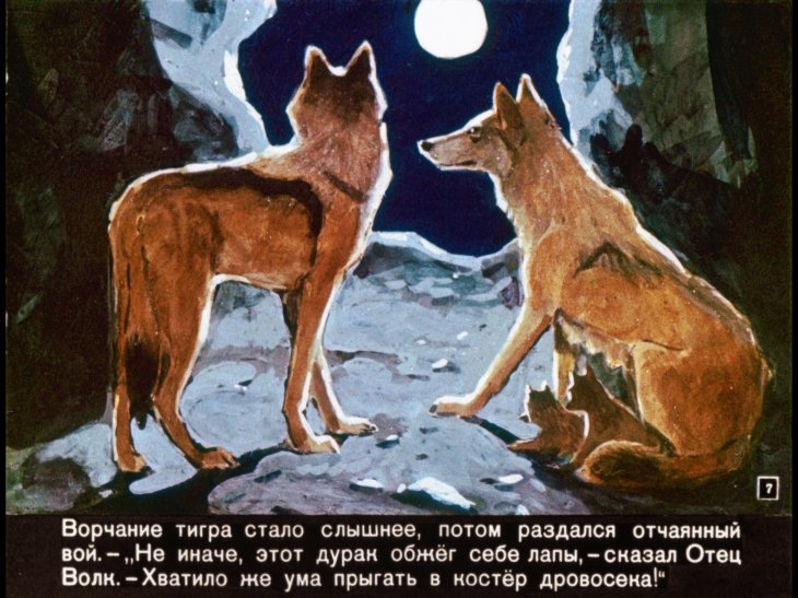 Кадр 7 диафильма «Маугли»