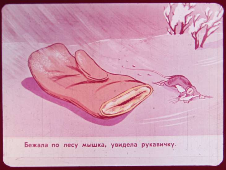 Кадр 5 диафильма «Рукавичка»