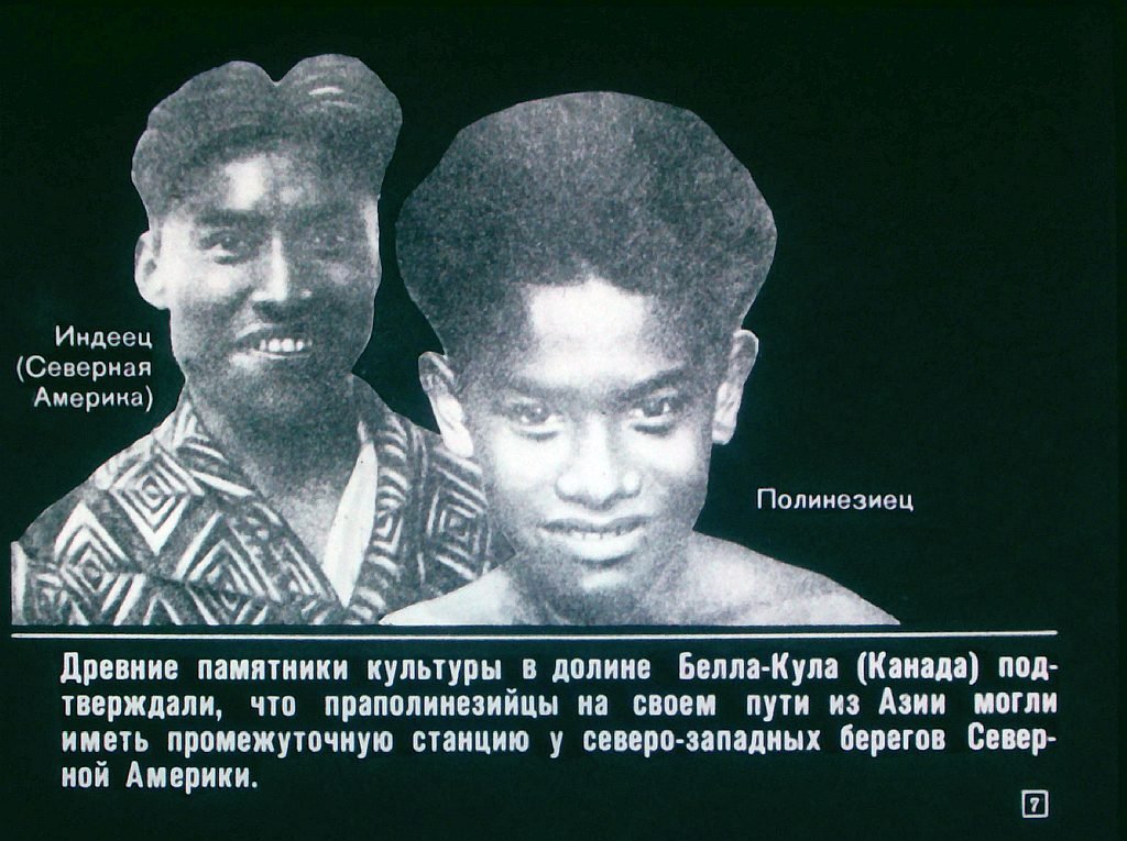 Кадр 7 диафильма «Экспедиции Тура Хейердала»