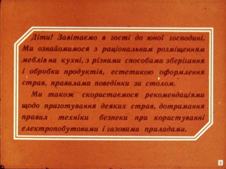 Кадр 2 диафильма «В гостях у юной хозяйки»