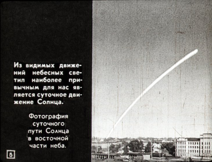 Кадр 5 диафильма «Видимые движения небесных светил»
