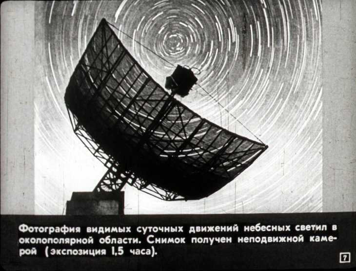 Кадр 7 диафильма «Видимые движения небесных светил»