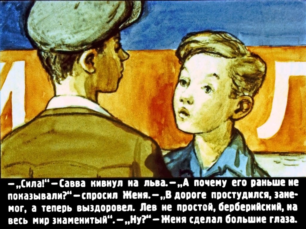 Кадр 7 диафильма «Берберийский лев»