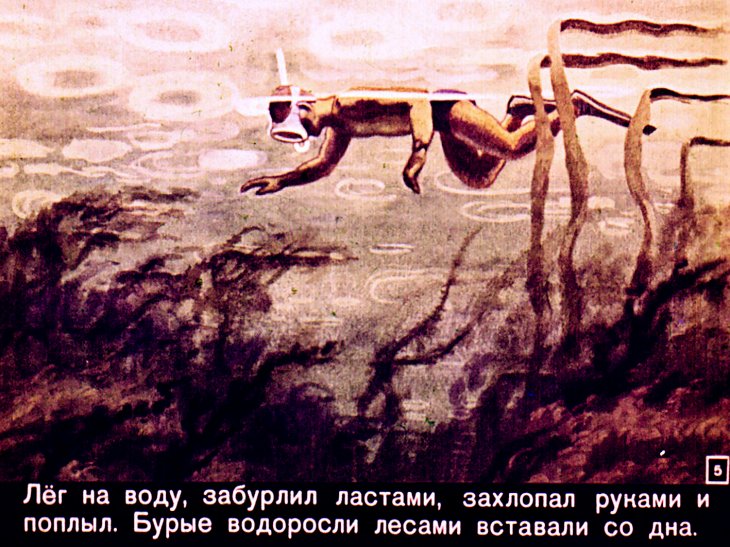 Кадр 5 диафильма «Разноцветное море»
