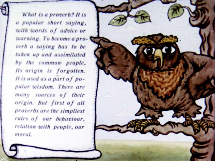 Кадр 3 диафильма «Proverbs in Pictures»