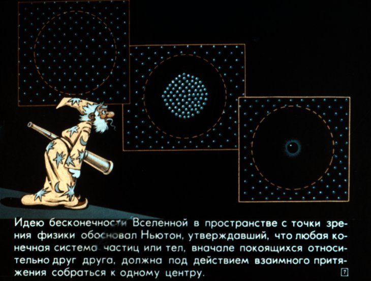 Кадр 7 диафильма «Что такое космология»