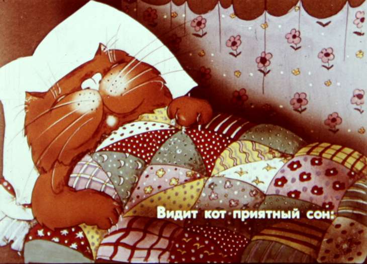 Кадр 6 диафильма «Кот сметанный рот»