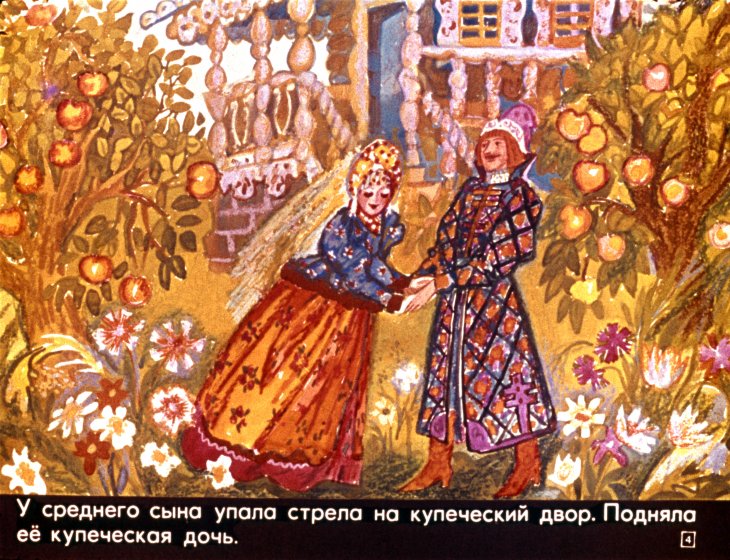 Кадр 4 диафильма «Царевна-лягушка»