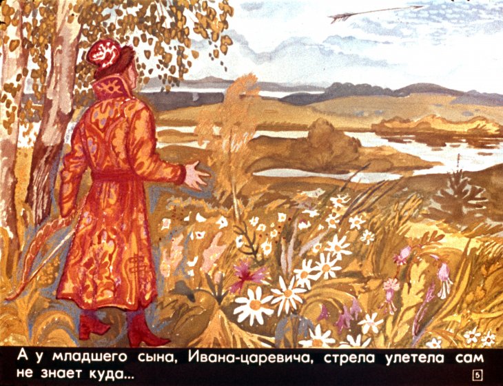 Кадр 5 диафильма «Царевна-лягушка»