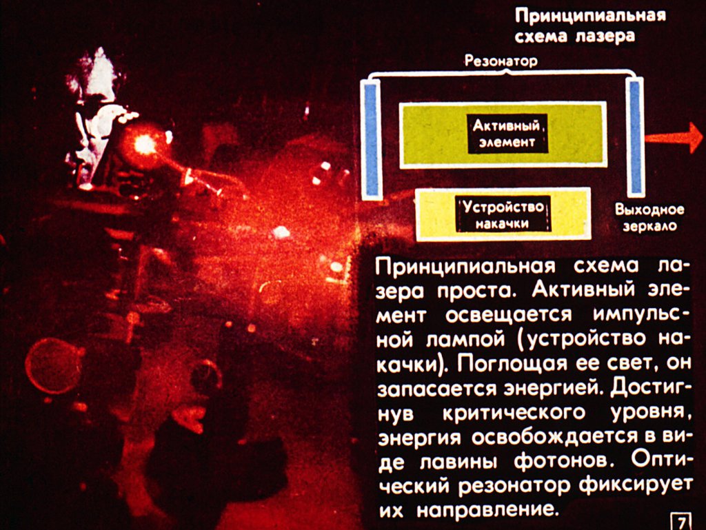 Кадр 7 диафильма «Лазеры на службе прогресса»