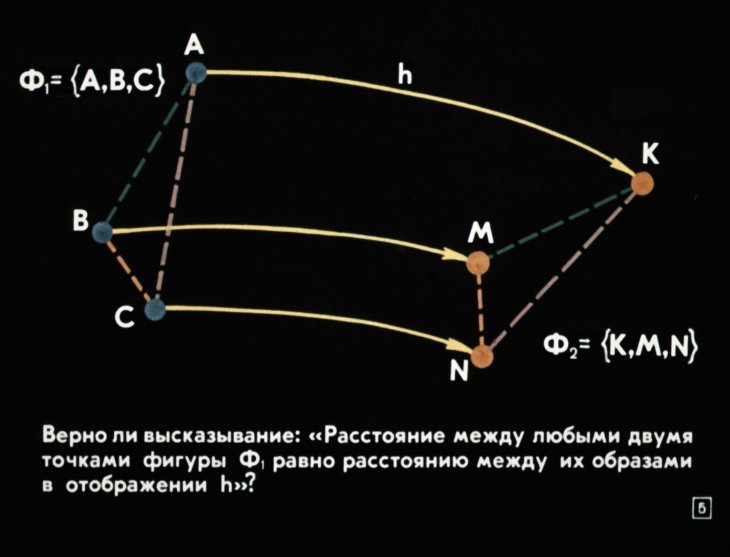 Кадр 5 диафильма «Формирование понятия конгруэнтности двух фигур»