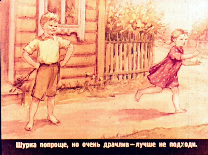 Кадр 6 диафильма «Смелая Таня»