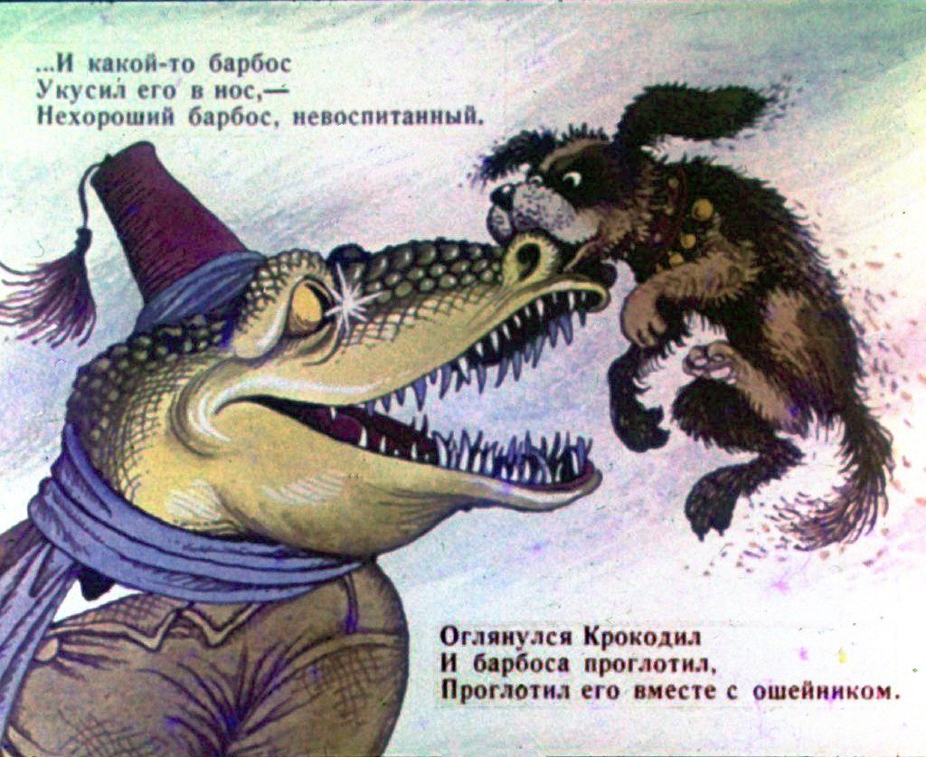 Кадр 5 диафильма «Крокодил. Часть 1»