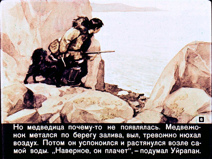 Кадр 6 диафильма «Как Снежок в Индию попал»