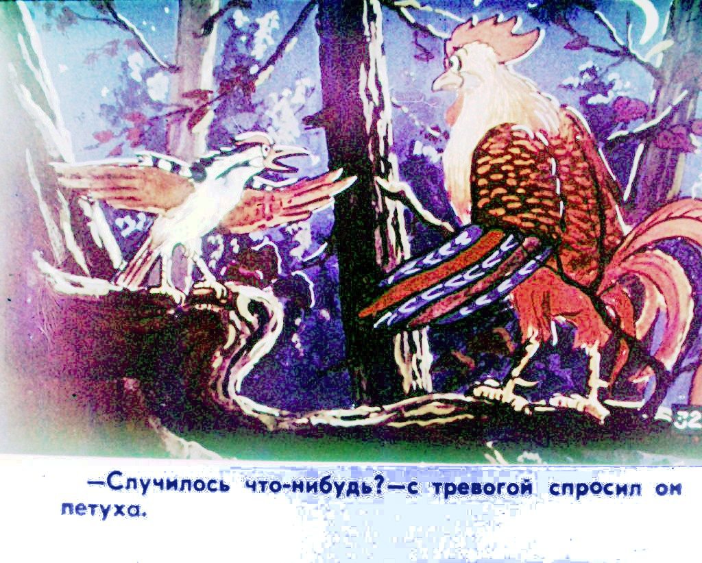 Кадр 5 диафильма «Прогулка Кукареку. Часть 2»