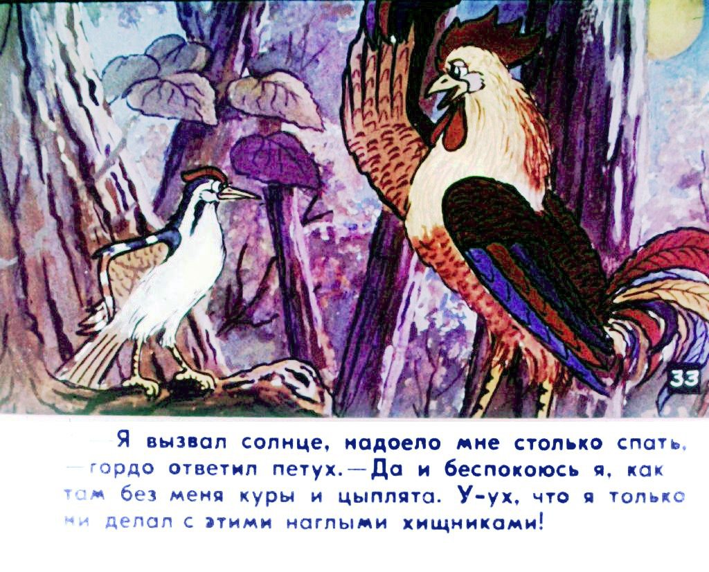 Кадр 6 диафильма «Прогулка Кукареку. Часть 2»