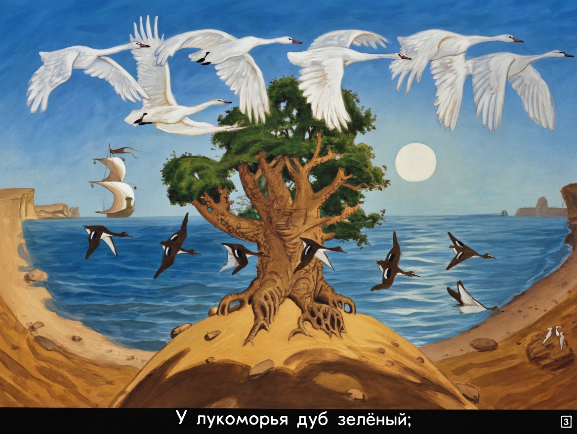 Кадр 3 диафильма «Лукоморье»