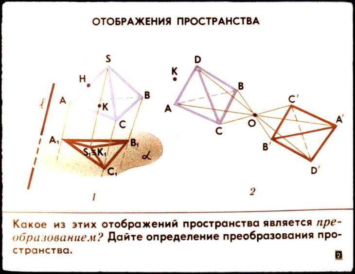 Кадр 2 диафильма «Векторы в пространстве»
