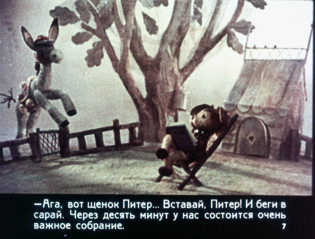 Кадр 7 диафильма «Про ослика Мафина»