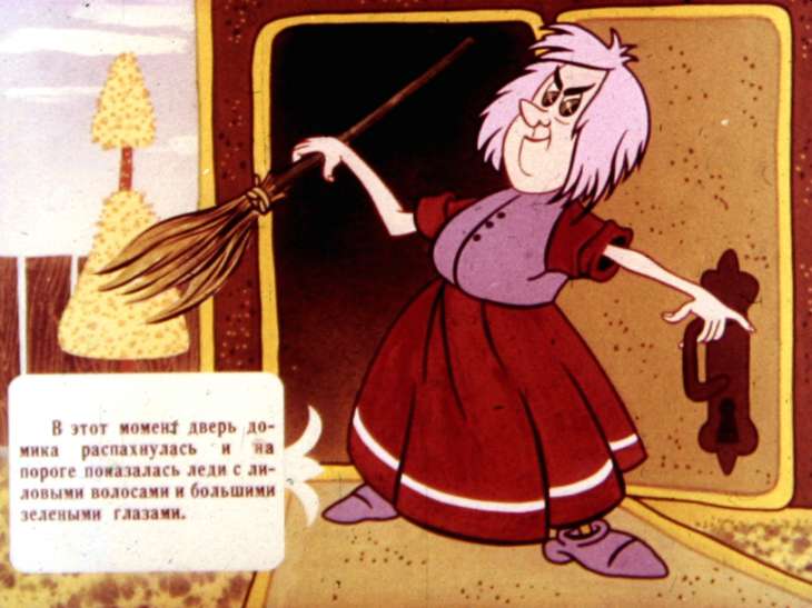 Кадр 6 диафильма «Дядюшка Дональд и колдунья из соседнего дома»