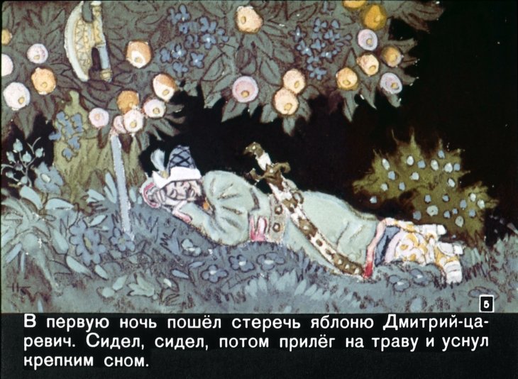 Кадр 5 диафильма «Сказка об Иване-царевиче и Сером волке»