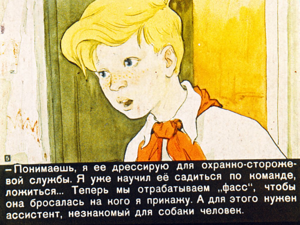Кадр 5 диафильма «Дрессировщики»